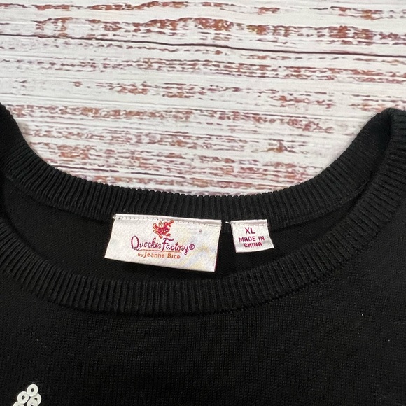 Quacker Factory Holiday Pets Golden Retriever Christmas XL long sleeve top - Picture 2 of 3